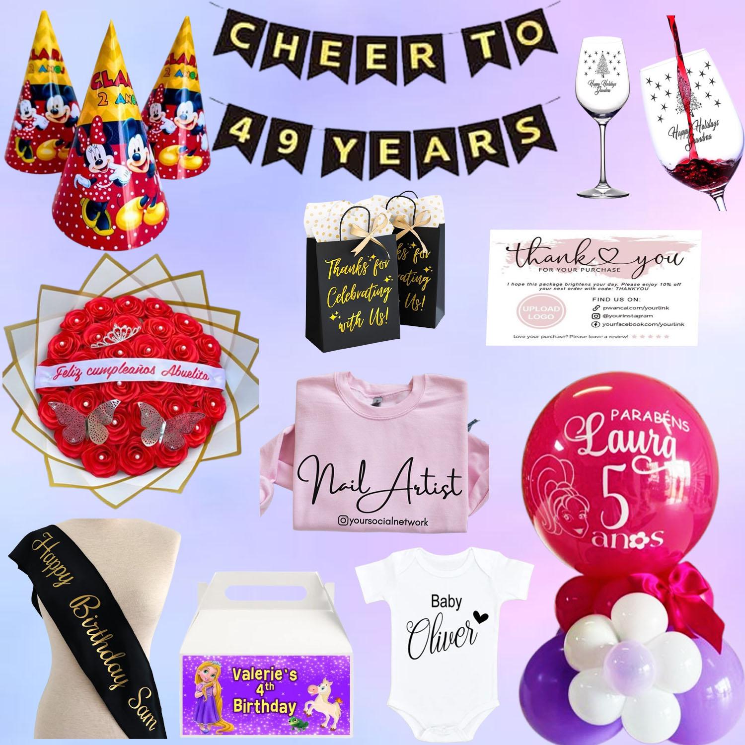 Custom/Personalised Party Décor