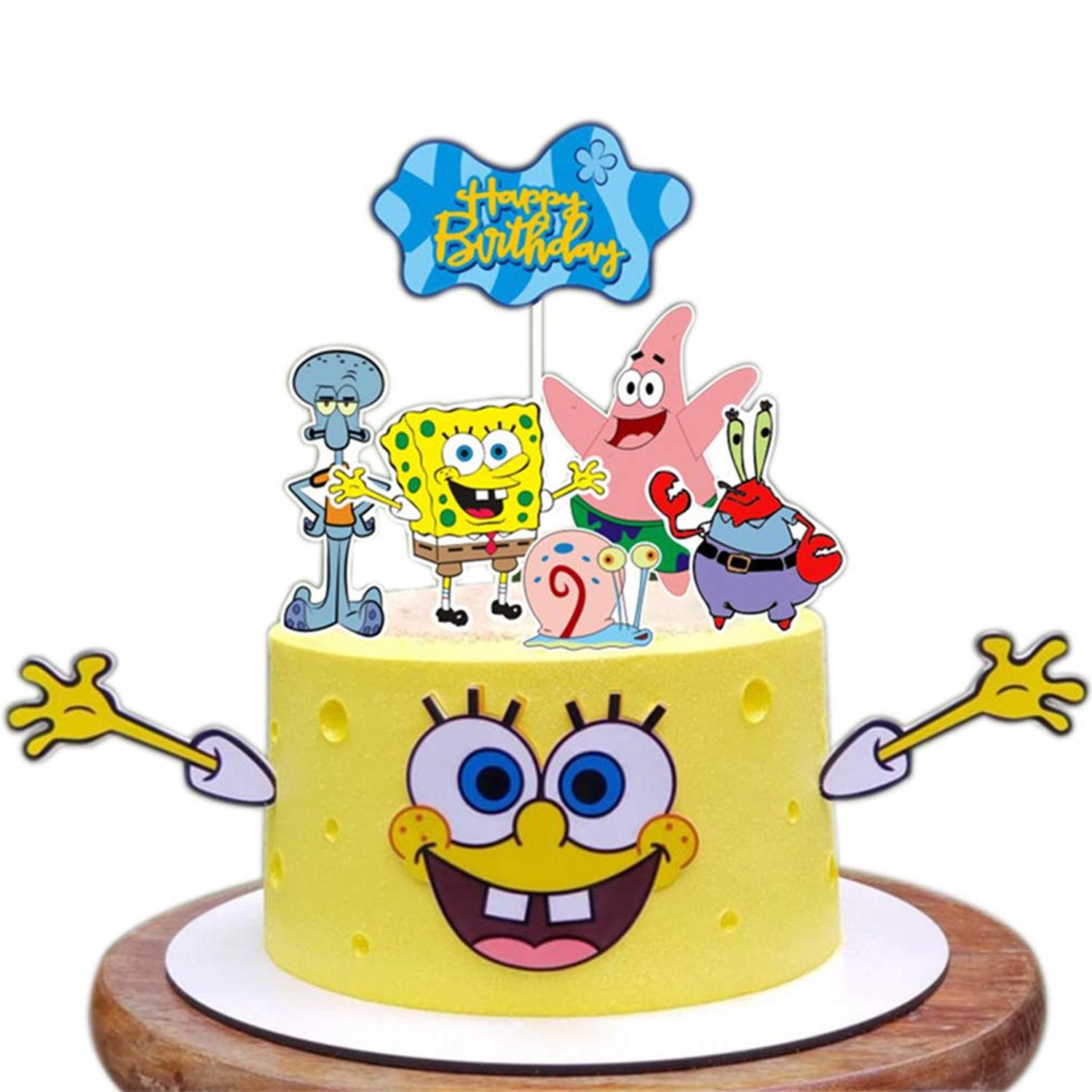 CARDSTOCK PAPER TOPPER A4 SPONGEBOB